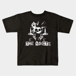 adicts skeleton punk Kids T-Shirt